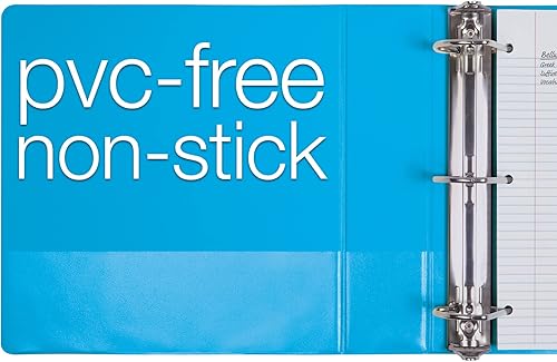 Miniatura 6 de Oxford ClearVue - Carpetas de 3 anillas, anillos D de 2 pulgadas, capacidad para 540 hojas, carpeta de presentación ClearVue, azul, paquete de 4