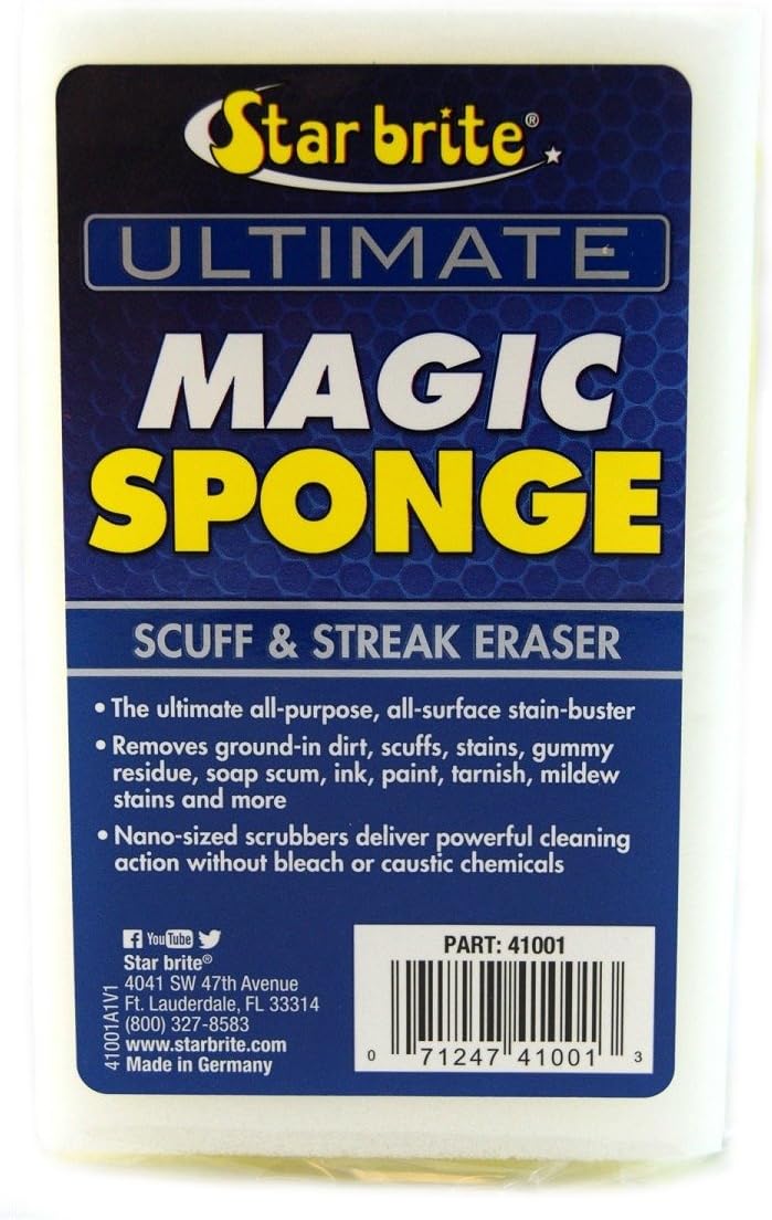 STAR BRITE Magic Sponge Scuff & Streak Eraser Cleaner 18 Pieces Display