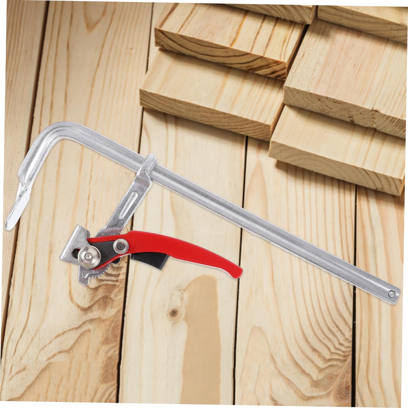 HOMSFOU Serrage-joint à Rail Robuste pour Menuiserie, Pince Fixe en Acier au Carbone, Résistante à L’usure, Bricolage et Travaux Légers Couleur Aléatoire