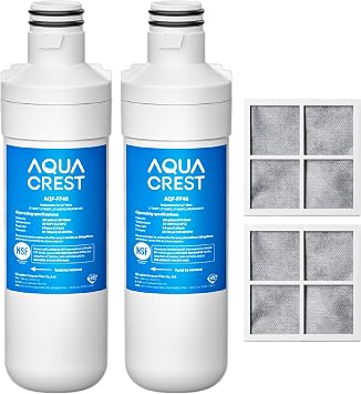 AQUA CREST LT1000PC Refrigerator Water Filter and Air Filter, 2 Combo