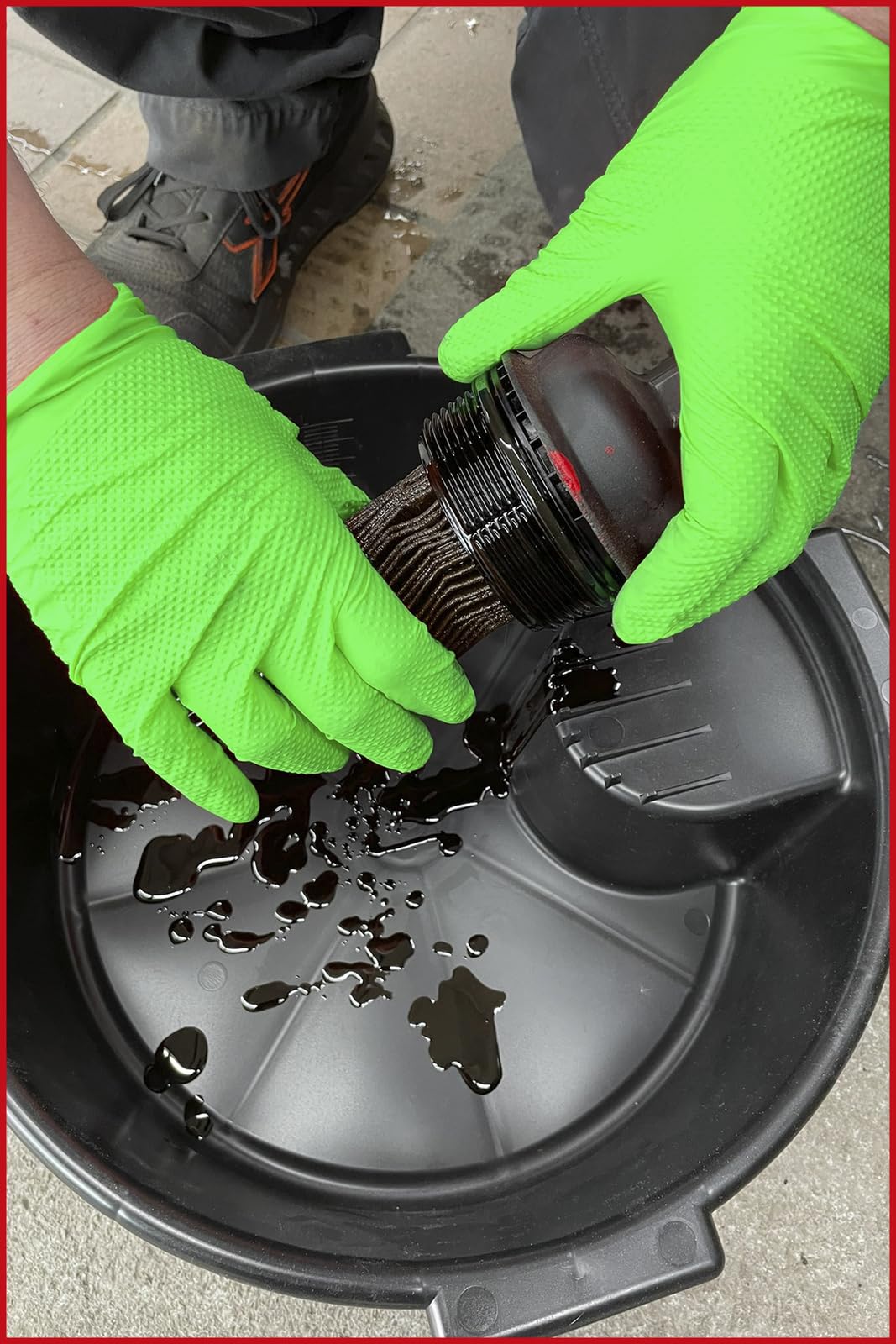 KS Tools 512.0462OP Competition - Guantes de nitrilo, M, caja de 10 x 50 unidades, color verde