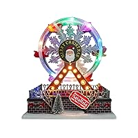 Avilia – Ruota Panoramica Animata Joywheel Giostra Natalizia con Luci LED Colorate e Musica