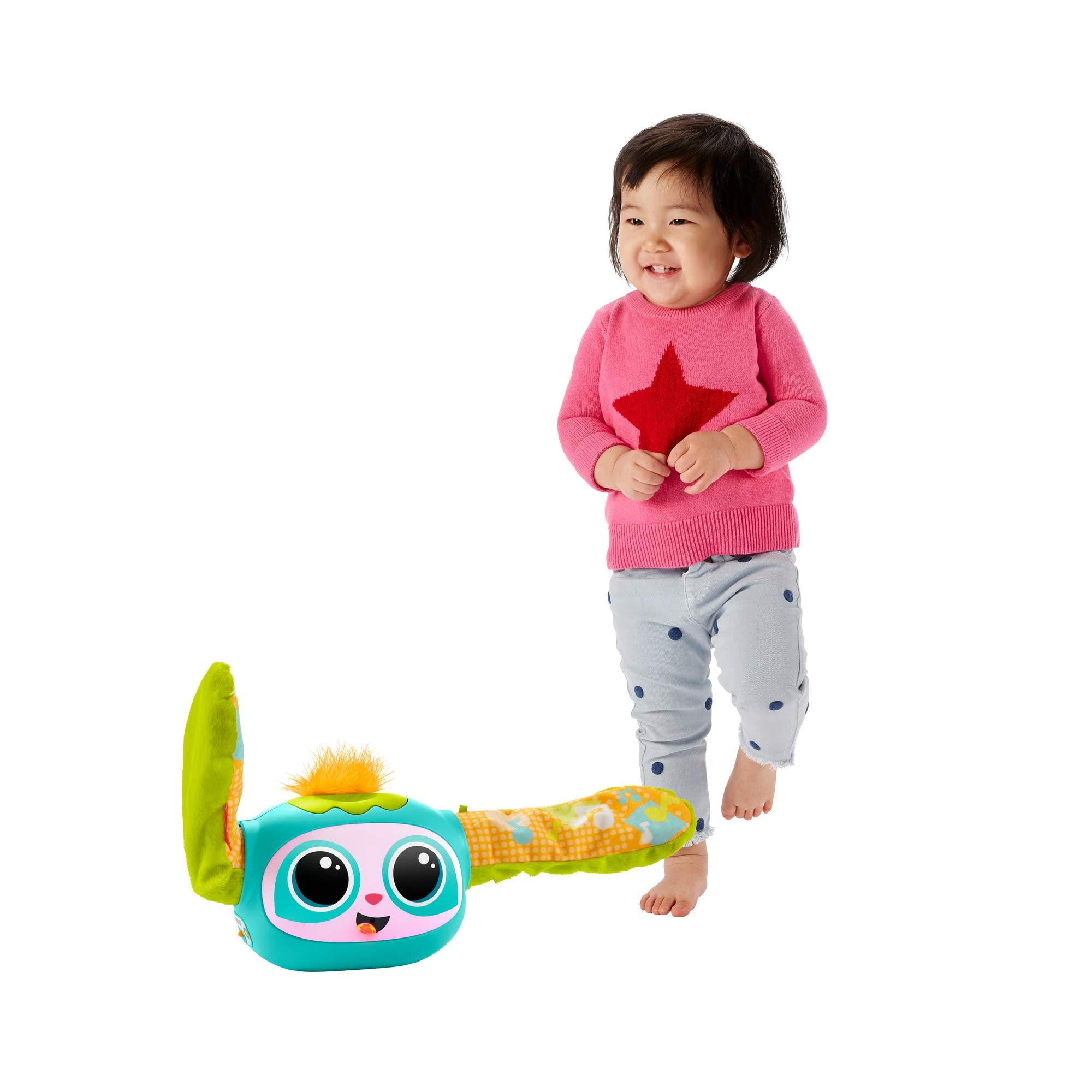 Fisher-Price Rovi Mi Novio de Juego con Música, Luces y Actividades de Despertar, Versión Francesa, Juguete para Bebé y Niño de 6 Meses a 5 Años, GRW64