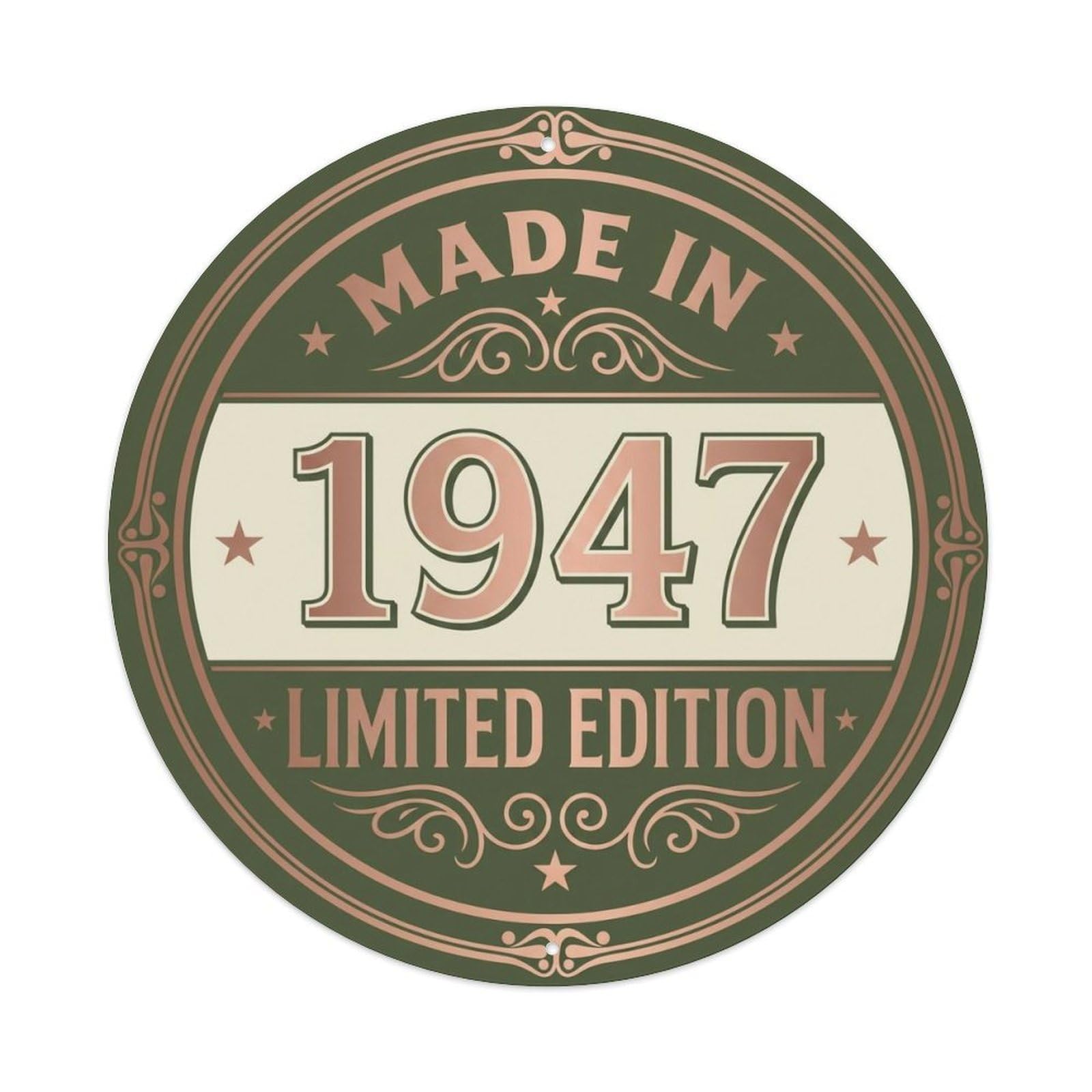 Okahys 8X8inch(20X20cm) Made In 1947 Limited Edition Metal Tin Sign