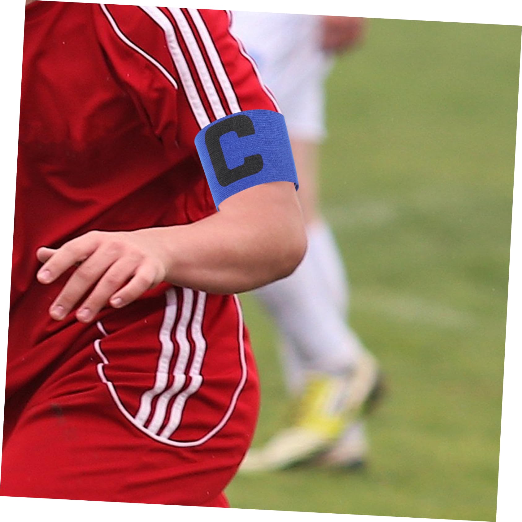 VANZACK 5sets Convenient Captain Arm Bands Football Arm Sleeve Elastic Comfortable for Basketball Soccer 5pcs*5