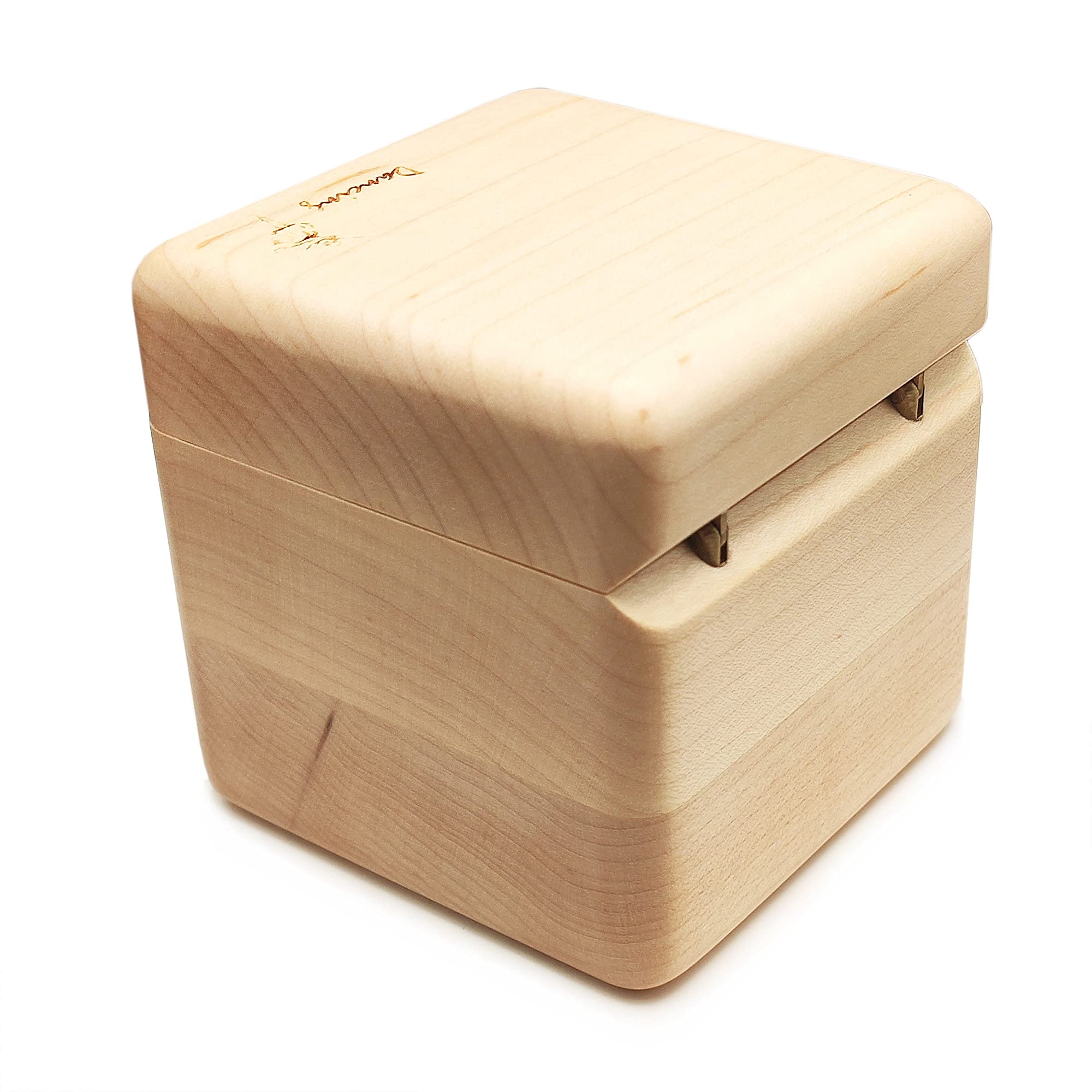 Boîte à musique en bois massif avec motif ballerine 18 notes - pour Noël, anniversaire, Saint-Valentin, fête des mères, mélodie du lac des cygnes (bois d'érable)