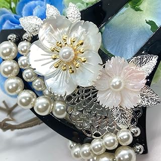 簪和装小物 結婚式 パール 簪 留袖 着物 髪飾り天然蝶貝 R505