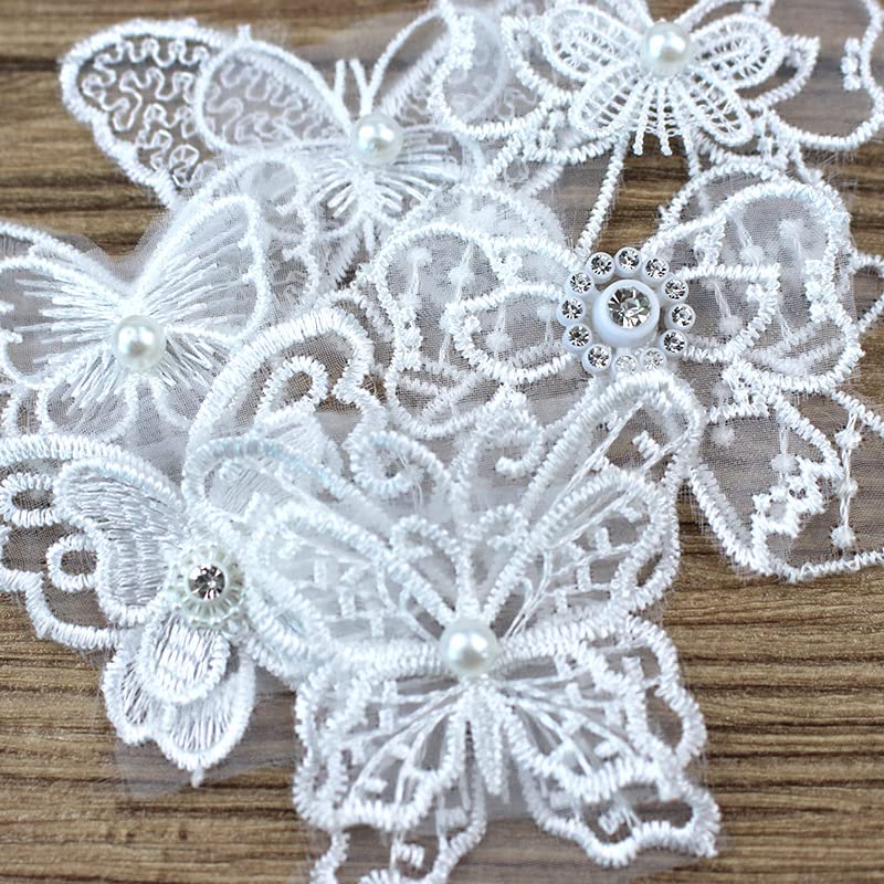 Lot De 23 Patchs En Dentelle, Brodés à Coudre, Fer à Repasser, Dentelle D' Organza, Dentelle, Broderie, Broderie, Patchs à Broder Pour Décorer