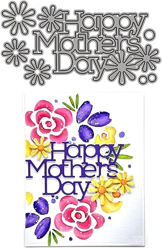 Troqueles para hacer tarjetas, troqueles de corte de metal para el Día de la Madre, troqueles de papel para álbumes de recortes, suministros para