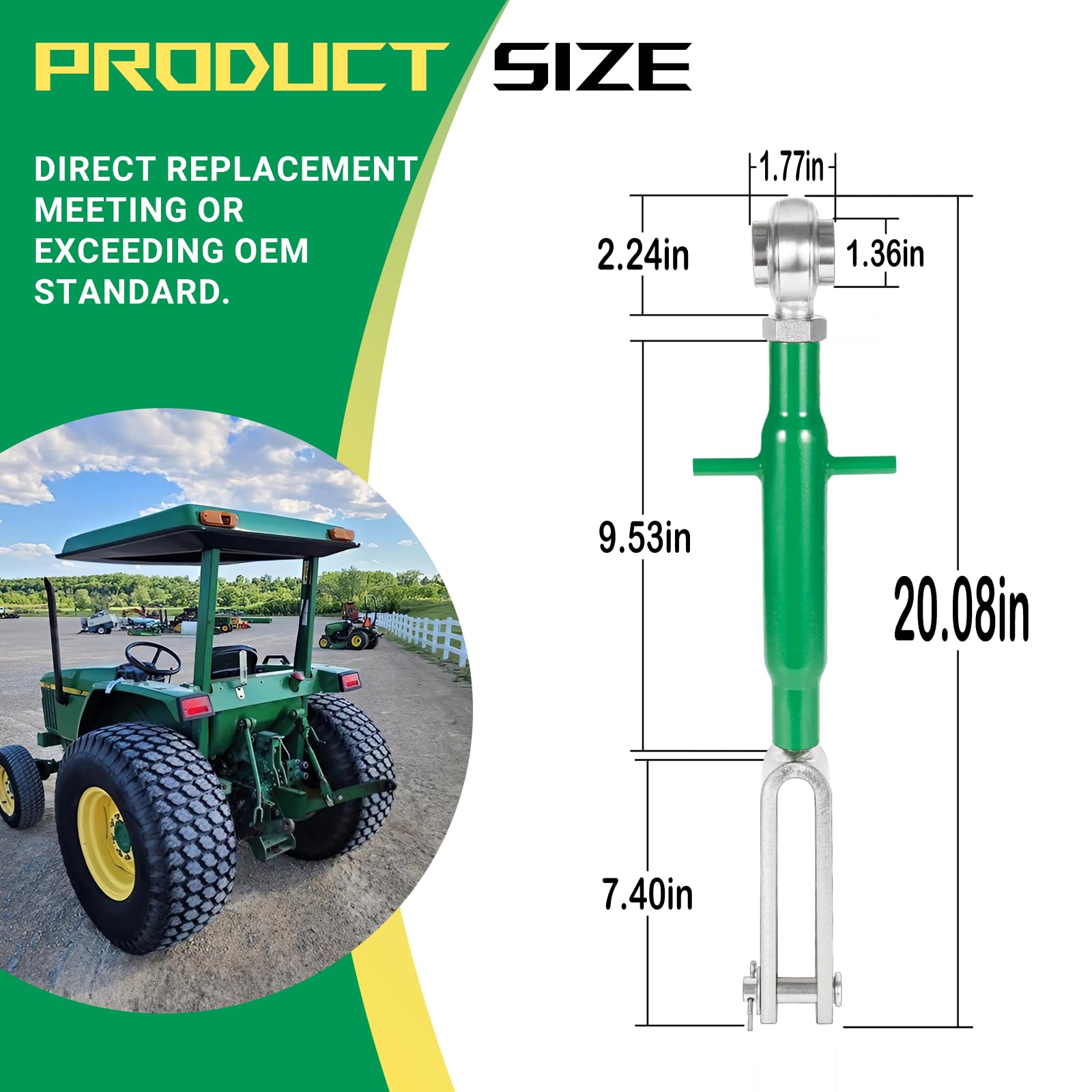 3 pt lift link for john deere 870 970 1070 tractors replaces 