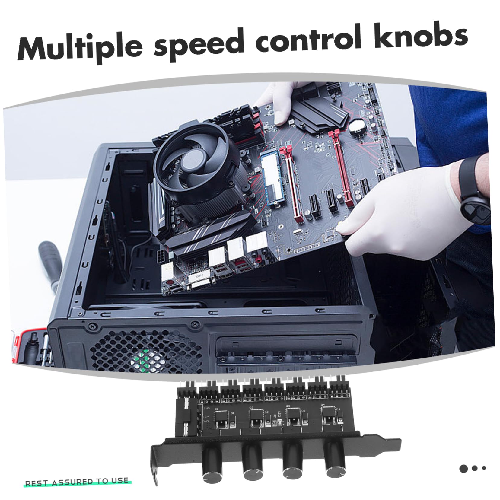 Healeved 4stücke Pc Kühlventilator Hub Pin Adapter Computer Erweiterung Leiser Fan Controller Mit Geschwindigkeitsregelung Fach Steuerung Für Pc Kühlung Und Bürobedarf