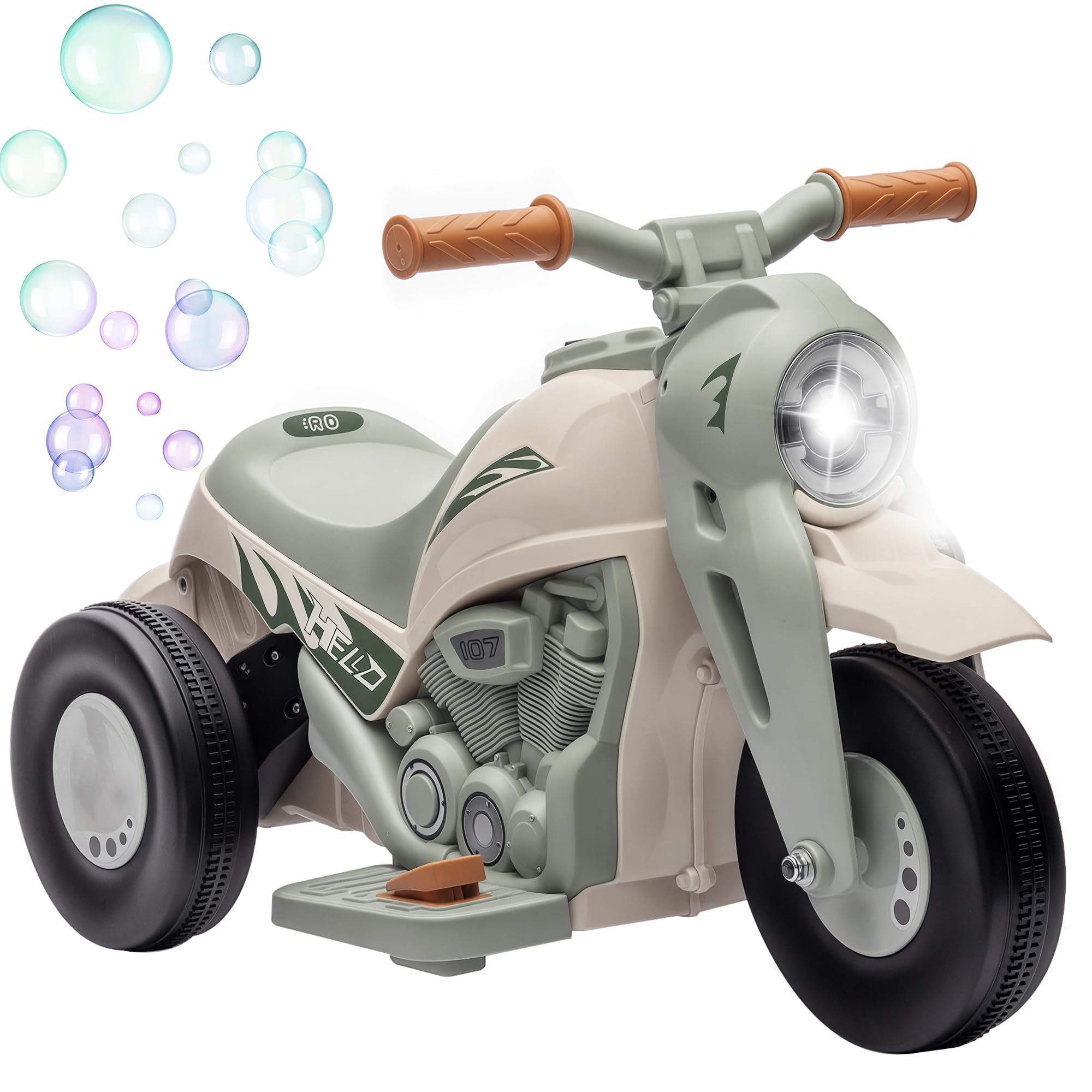 Amazon.com: Qaba Ride on Bubble Car, 6V Kids Motorcycle, 3