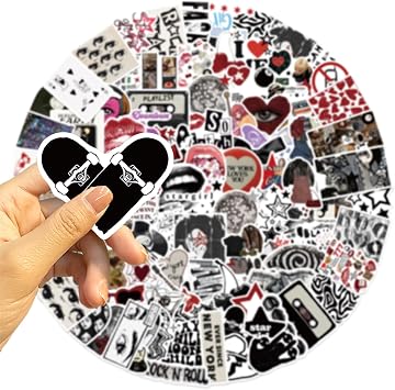 100Pcs Aesthetic Downtown Girls Stickers Pack Cool Trendy Y2K Sticker for Water Bottle Funny Waterproof Decals for Teens Adults Vinyl Stickers for Laptop Skateboard Party Supplies (Downtown)