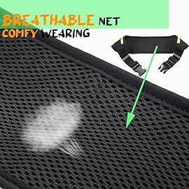 USHAKE Slim Running Belt, Workout Fanny Pack for Men Women,Exercise Waist Pack for Apple iPhone Holder, Runner Belt for Running Walking Cycling Camping Gym