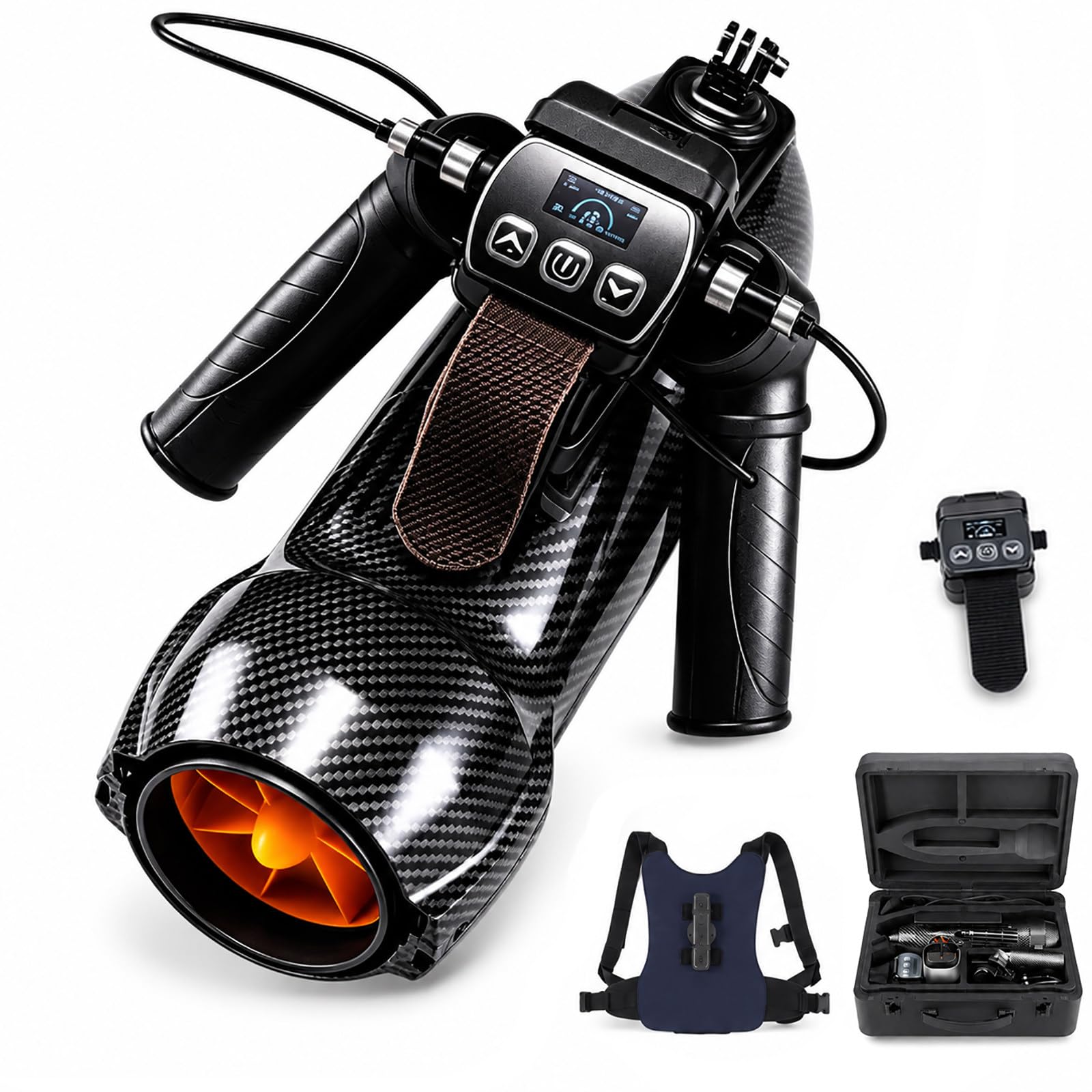 HCAUYNN Scuba Diving Scooter, 650W Underwater Scooter with Cordless and Wired Control, 7 km/h Speed, 40 m Depth, Sea Scooter for Adults, Snorkelling and Underwater Exploration