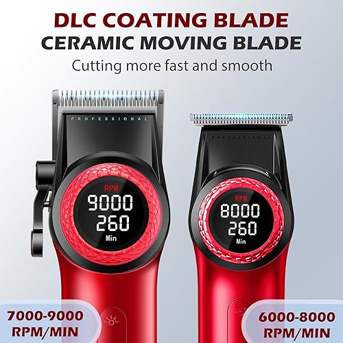 Miniatura 3 de VGR 001 y 977 - Cortapelos profesionales para hombres, cortapelos inalámbricos y recortadores de espacio cero, kit de corte de pelo con hoja de
