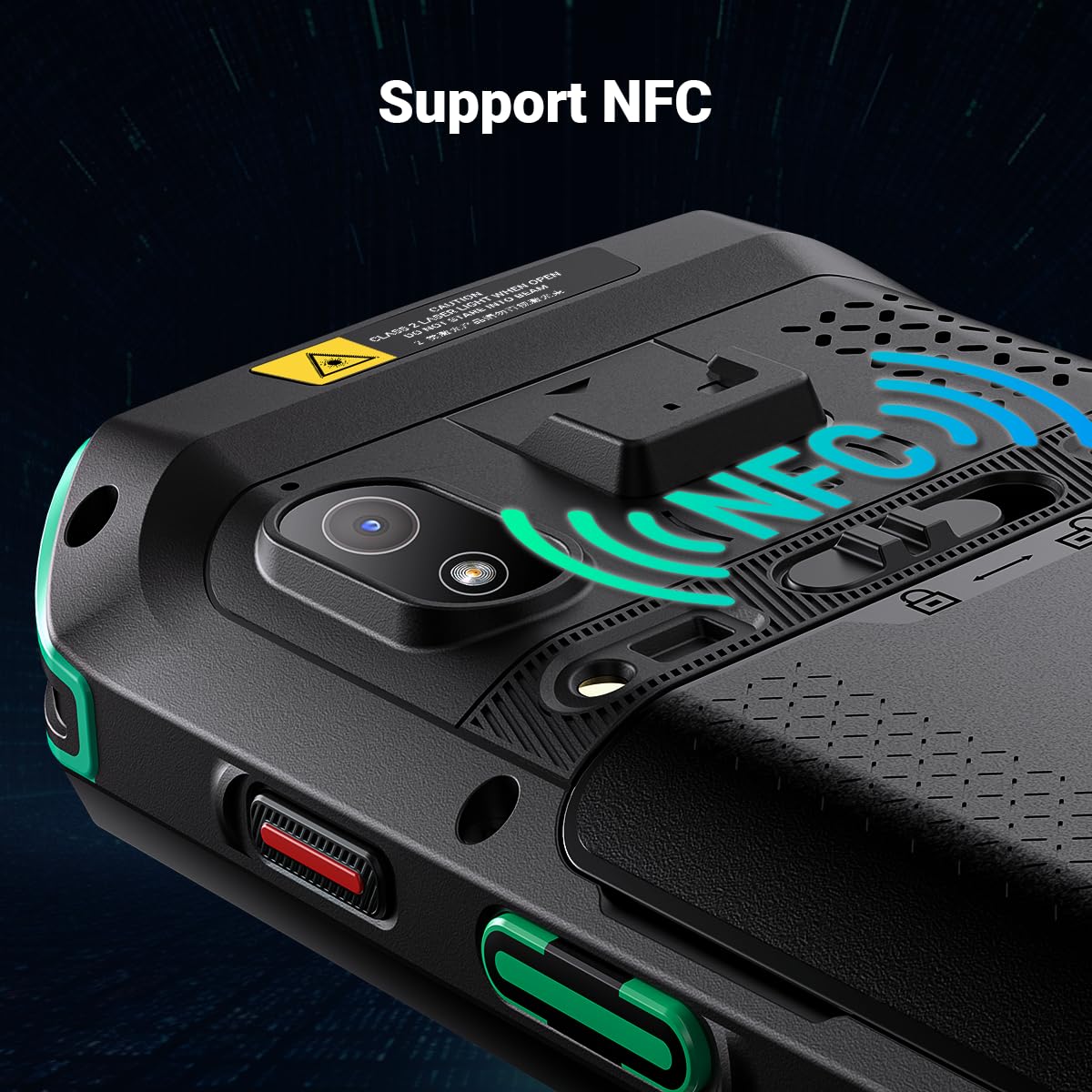 Tera Skaner kodów kreskowych z systemem Android 11 z 26 przyciskami, HS7-skaner silnika IP67, wytrzymały 4 + 64 GB, akumulator 5100 mAh, szybkie ładowanie 4", ekran dotykowy 4", mobilny terminal do