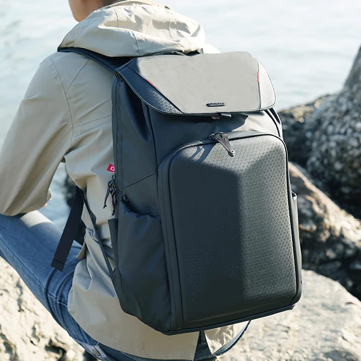 Mini 3 Pro Drone Backpack Waterproof Travel Bag Large Capacity DIY for DJI Mini 3 Pro/Mavic 3 Fly More Combo/DJI Air 2S/DJI Mini 2/DJI Mavic 2 Pro/Zoom, Osmo Action/Sony/Canon/Nikon