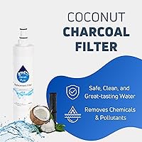 Vista 4 de Filtro de agua de repuesto para refrigerador Whirlpool GS2SHAXMS00 - Compatible con cartucho de filtro de agua para refrigerador Whirlpool 4396508