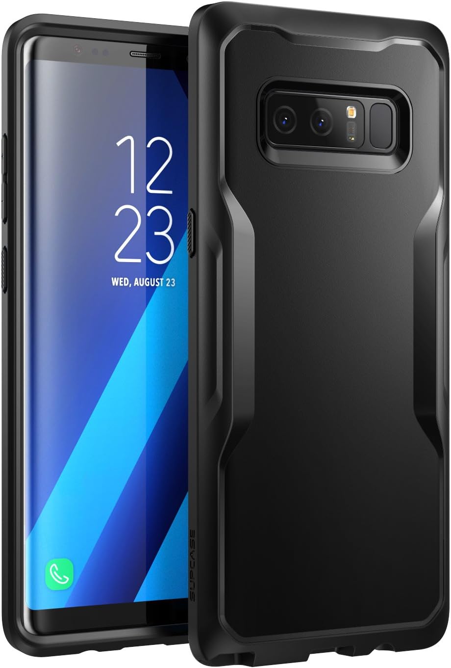 SUPCASE Unicorn Beetle Series Case Designed for Galaxy Note 8, Premium Hybrid Protective Clear Case for Galaxy Note 8 2017 Release (Black)