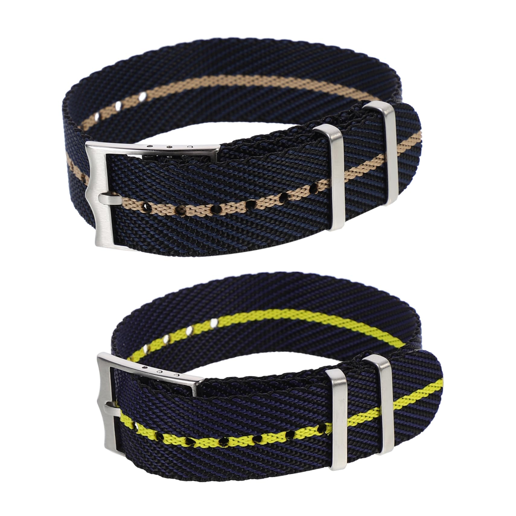 Homoyoyo 2pcs Watch Replacement Bands Soft Breathable Watch Straps Occasions Stylish Colors Comfortable Design