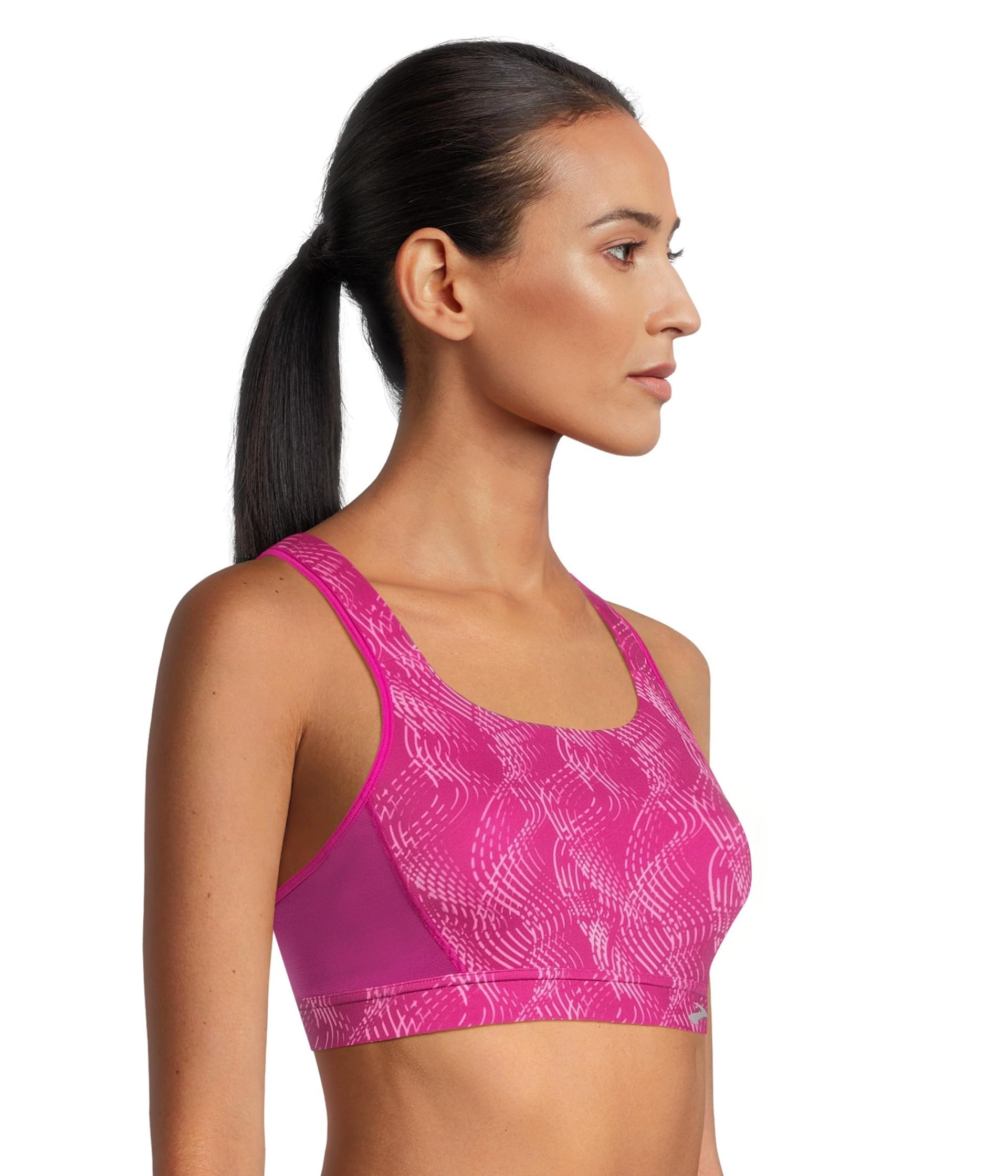 Brooks Reggiseno sportivo convertibile 2.0 per corsa, allenamento e sport ad alto impatto, con il massimo sostegno, Magenta Acquoso, 6DD