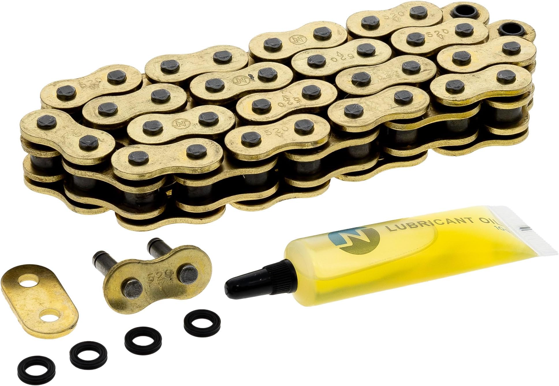 NICHE Gold 520 X-Ring Chain 36 Links with Connecting Master Link