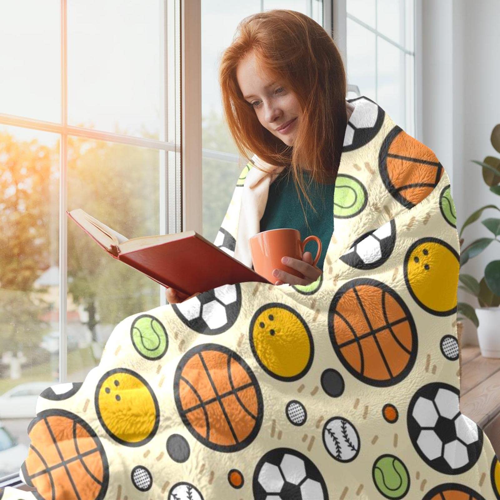 Coperta in pile per divano, divano o letto e letto