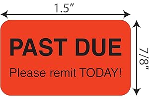 Tabbies Billing Collection Labels, Past Due 0.88 X 1.5