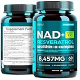 NAD Supplement 8457 mg Extra Strength NMN Alternative Liposomal &plus; Green Tea for Women & Men w&sol; Urolithin A&comma; Resveratrol&comma; CoQ10&comma; Alpha Lipoic Acid – Energy Anti-Aging&comma;Cell Regeneration –30-Day Supply