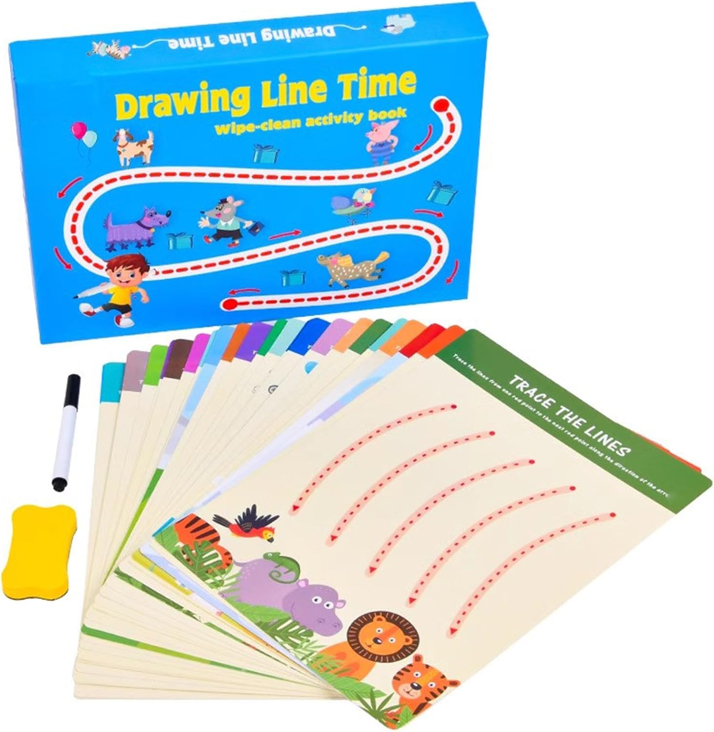 Montessori Pre-School Kids's Pen Can Be Erased and Written Set, Training Kids's Ability to Focus on Thinking
