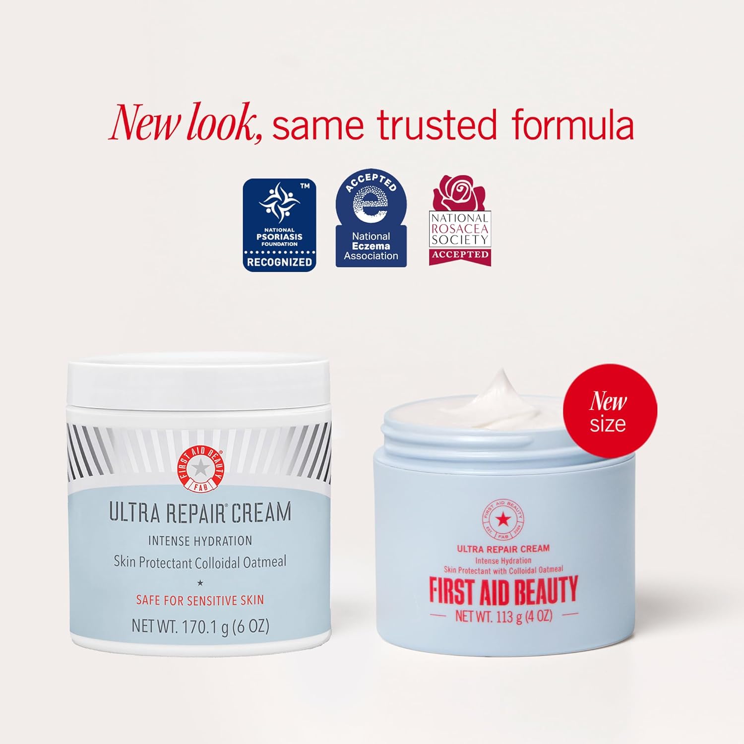 First Aid Beauty - Ultra Repair Cream - Intense Hydration Face & Body Moisturizer - Whipped Colloidal Oatmeal Clinically Proven to Strengthen Skin Barrier in 7 Days - Helps Relieve...
