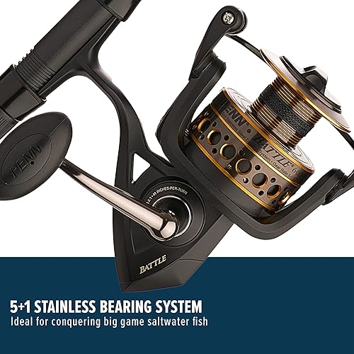 Miniatura 3 de Penn Battle - Combo de carrete giratorio y caña de pescar