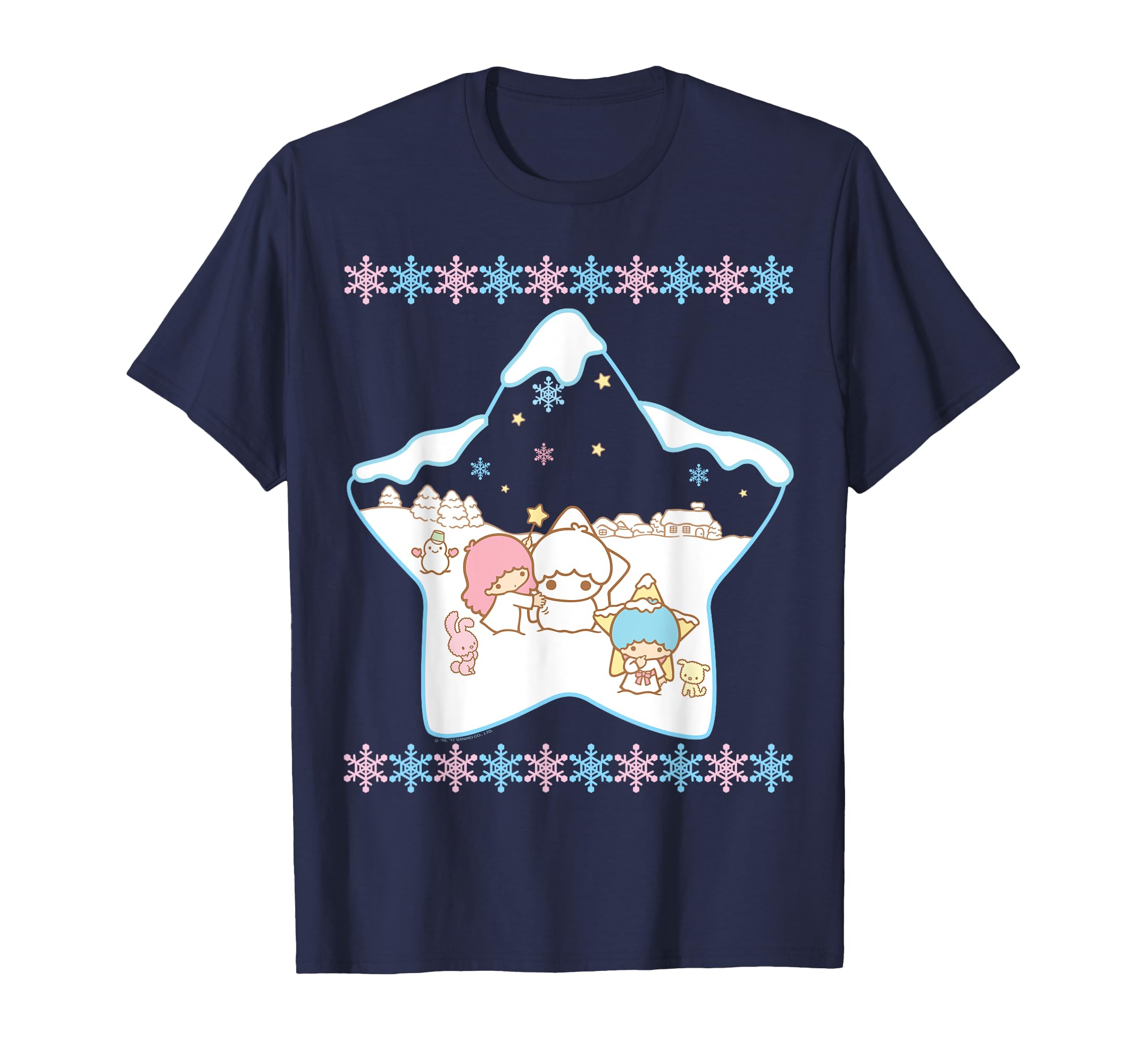 Little Twin Stars Christmas Winter Festive T-Shirt