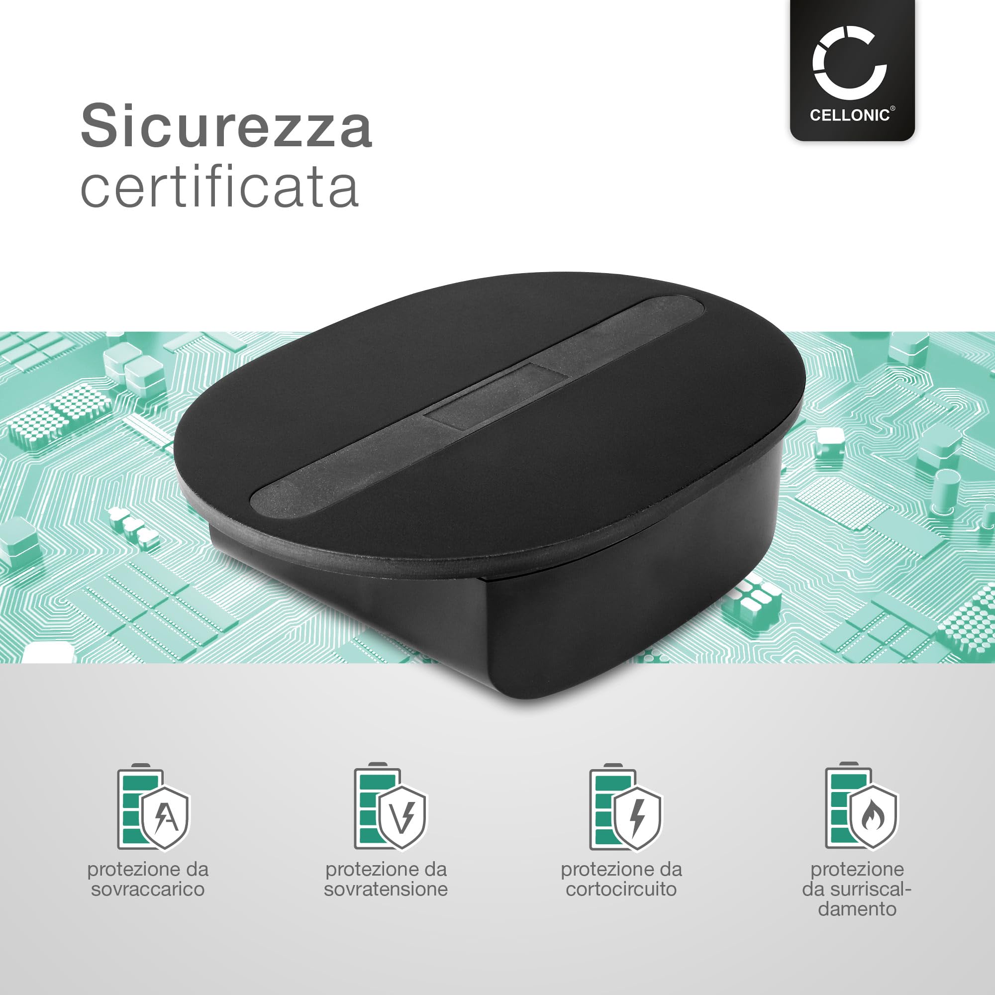 CELLONIC 1x Batteria compatibile con Sonos Move 1, 111-00001 | 1x, (2400mAh-14.6V-Ioni di Litio), Altoparlante Batteria per Sonos Move 1, 111-00001, IP-03-6802-001