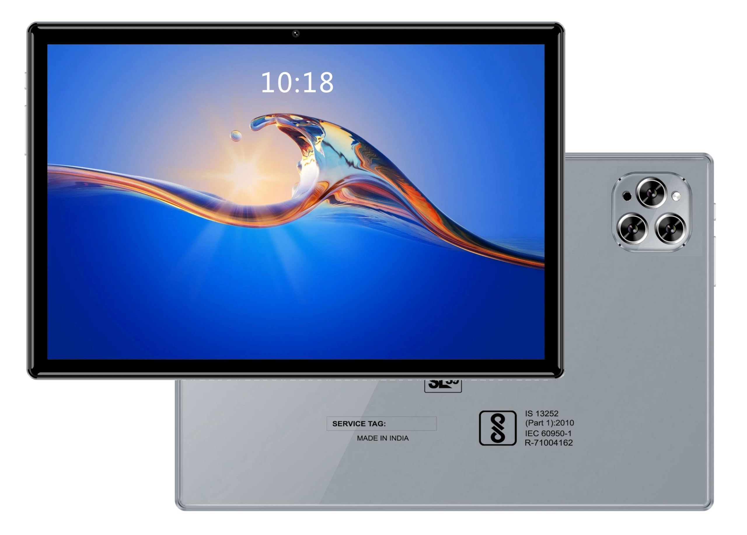 DOMO Slate SL39 4G Tablet 10.1 inch, 4GB RAM + 32GB ROM, 4G Connectivity, inbuilt Storage, 1TB Expandable, Dual SIM Slot, Octa Core, Bluetooth CPU GPS, (Grey)