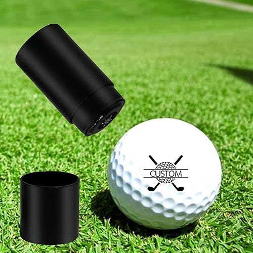 Miniatura 6 de xrlsg Sello de pelota de golf personalizado, sello de pelota de golf con nombre y monograma, regalos para golfistas, papá, marido, novio. Plantilla