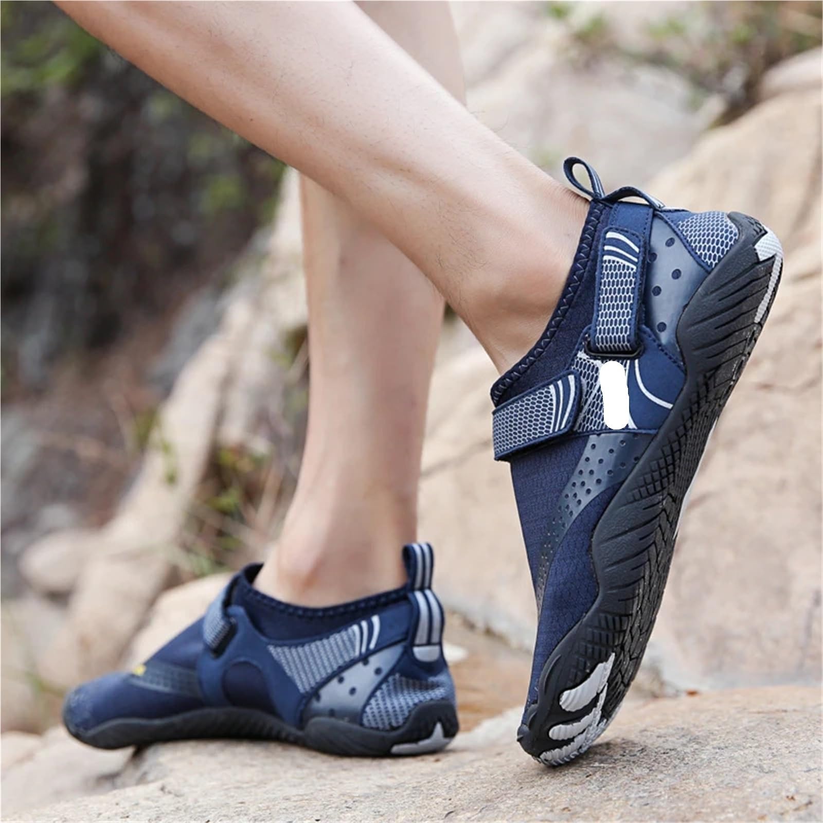 Zapatos De Agua Zapatillas de Agua for Hombre Natación Playa Calzado de vadeo de Secado rápido Zapatos de Agua Sandalias Descalzas Transpirables(Rose Red,39)