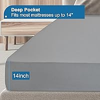 Vista 4 de Protector de colchón Twin impermeable, funda protectora de colchón tamaño Twin para cama de niños, sábana bajera suave y transpirable para cama