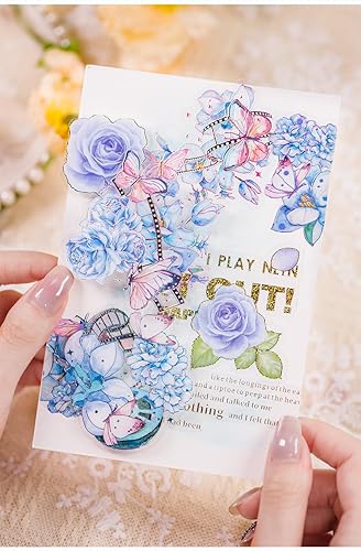 Miniatura 9 de Alideco 120 calcomanías para álbumes de recortes, tinta borracha y lluvia brumosa, álbumes de recortes, manualidades, decoración de adornos,