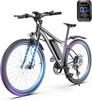 26" Electric Bike for Adults, 750W Powerful Motor Mountain Electric Bicycle, 44Miles Long Range Lightweight Ebikes Removable 36V Battery, 22MPH City Commuter E-Bike with LCD Display, 7-Speed