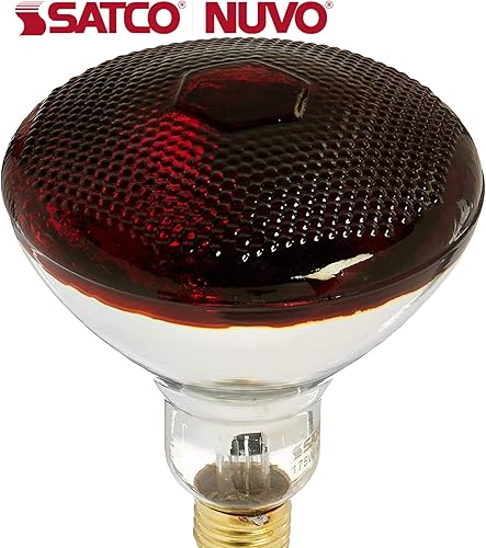 Miniatura 5 de Satco S4751 Incandescente Br38 mediano de 175 vatios calor rojo 5000 horas base media 120 voltios, bombilla en acabado bronceoscuro, 5.31 pulgadas,