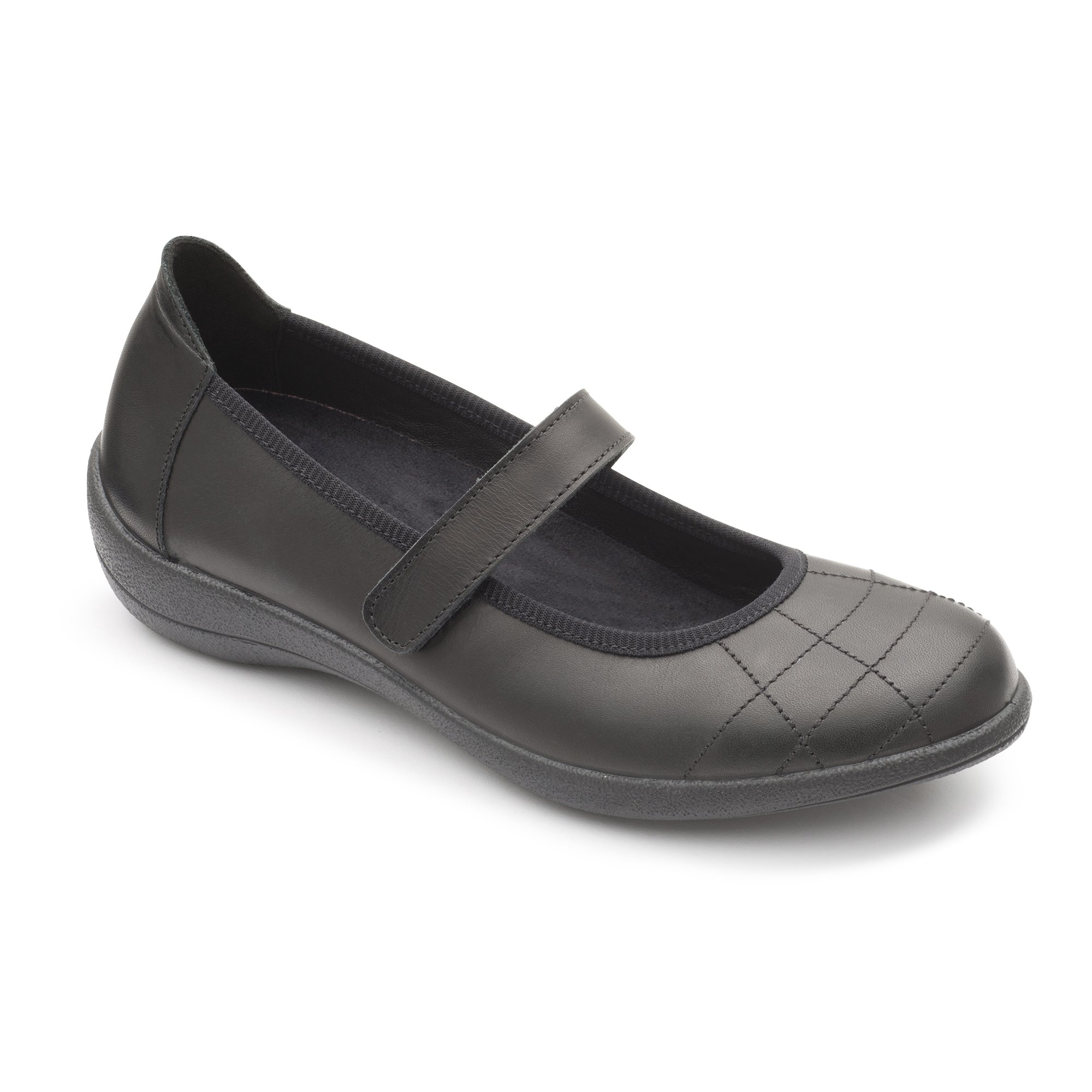Padders Robyn, Women’s Mary Janes, Black (Black 10), 4 UK (37 EU)