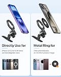 Miracase for MagSafe Car Mount【Won’t Block Vent &20 Strongest Magnets】 Magnetic Phone Holder for Car Phone Holder Mount Dash for Car Accessories for Women Men for iPhone 17 Pro Max Air 16 15 14 13 12