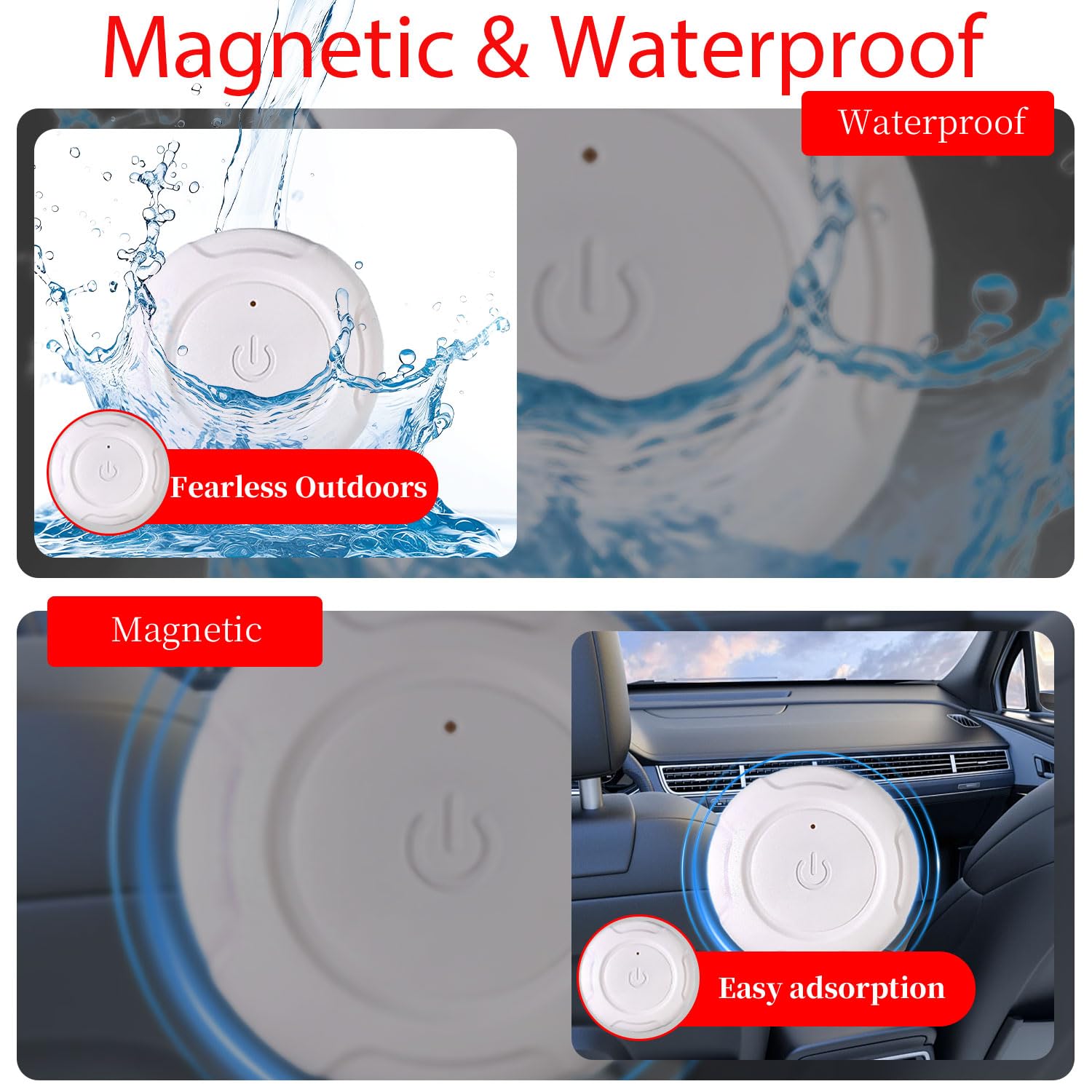 GPS Tracker for Vehicles,Mini Portable GPS Tracker Hidden Magnetic Tracker Real-Time Tracking Global Coverage for Car,Pets,Elderly,and Kids No Subscription No Monthly Fee No SIM Card Required