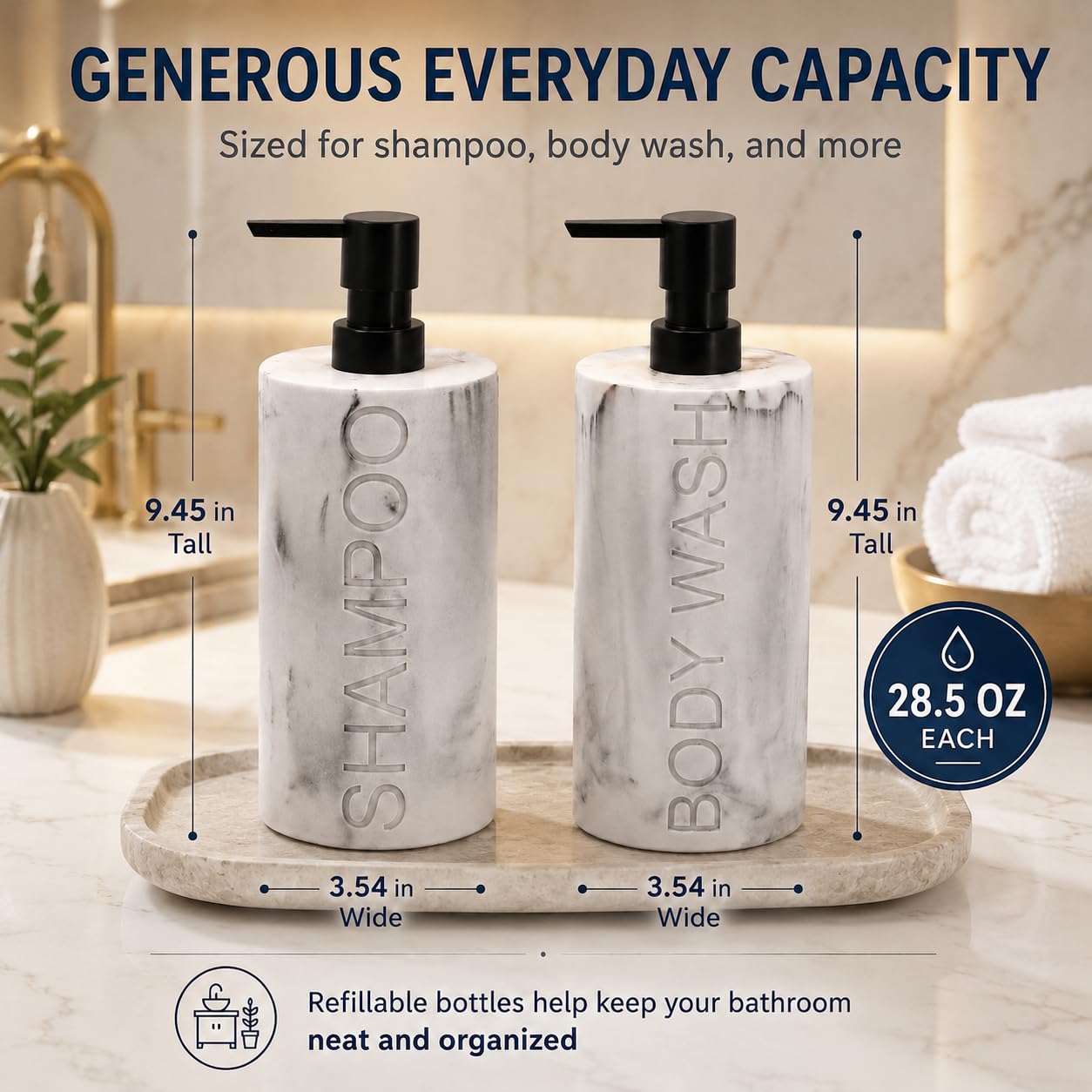 Dispenser per shampoo, balsamo o bagnoschiuma per il bagno