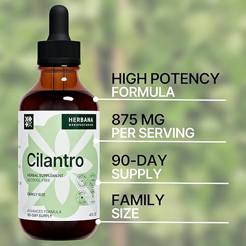 Miniatura 3 de Extracto líquido de hoja de cilantro de 4 onzas líquidas – Gotas orgánicas de cilantro sativum para limpieza corporal y desintoxicación – Suplemento