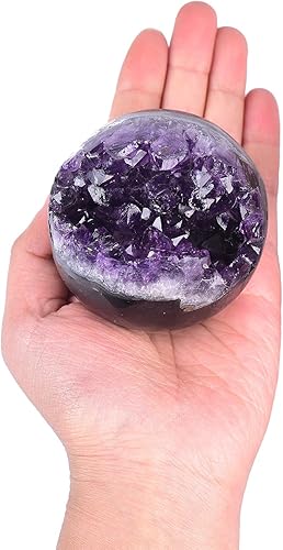 Miniatura 2 de AMOYSTONE Bola de cristal de obsidiana, esfera negra natural, esfera de adivinación, esfera curativa, esfera de obsidiana, bola decorativa para Feng