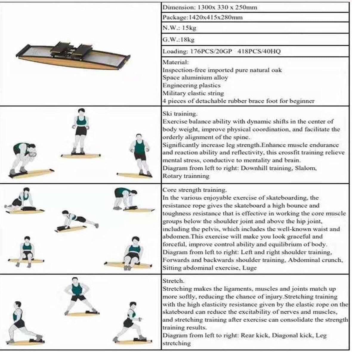 Macchina multifunzione per esercizi di sci a casa e palestra, attrezzatura cardio fitness per allenamento della forza, palestra per principianti indoor