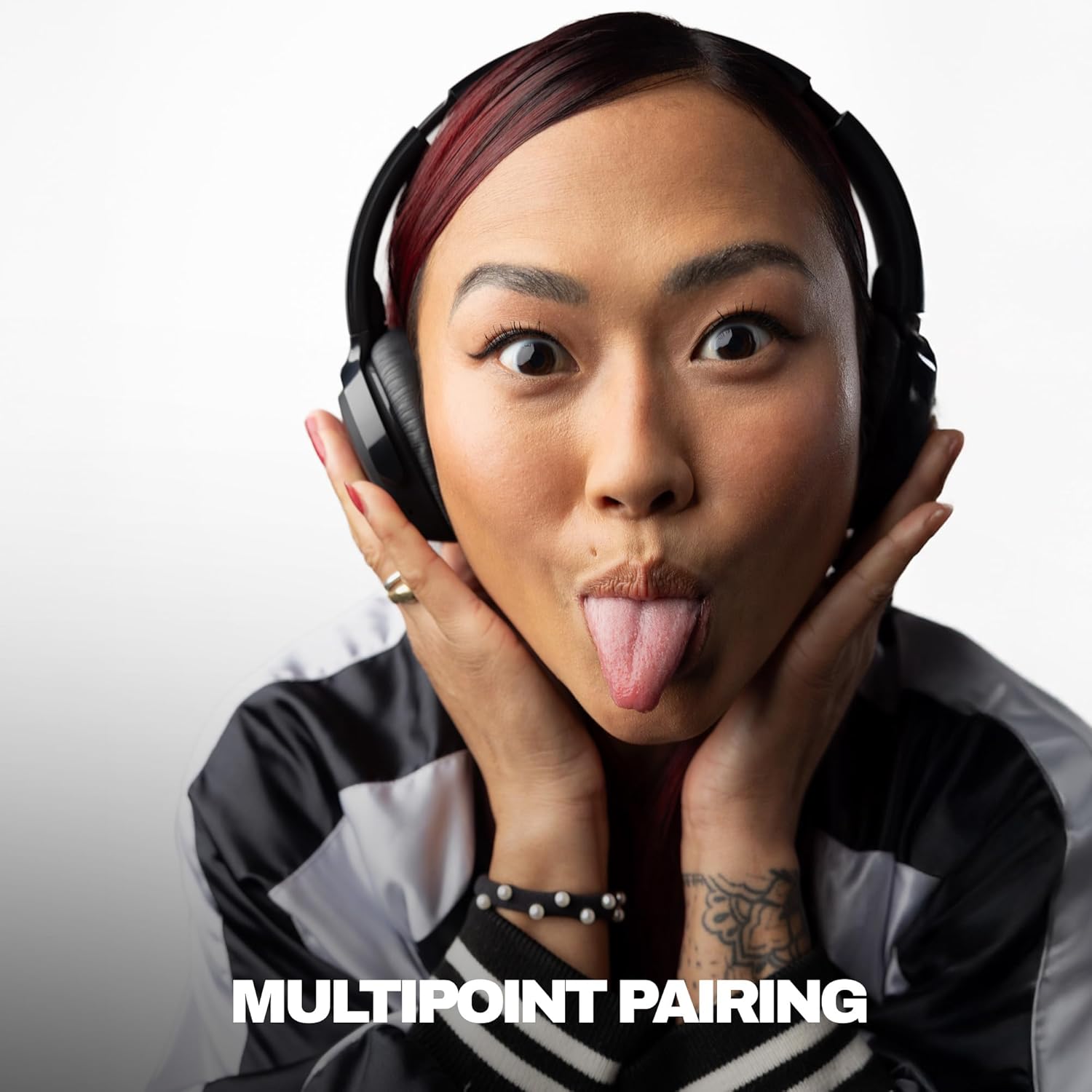 Skullcandy Riff Wireless 2 On-Ear Bluetooth Headphones, Up to 34 Hrs Battery, Foldable Lightweight Design, Convenient for Travel with Included 3.5mm AUX Cable, Microphone for iPhone Android - Black - Image 3